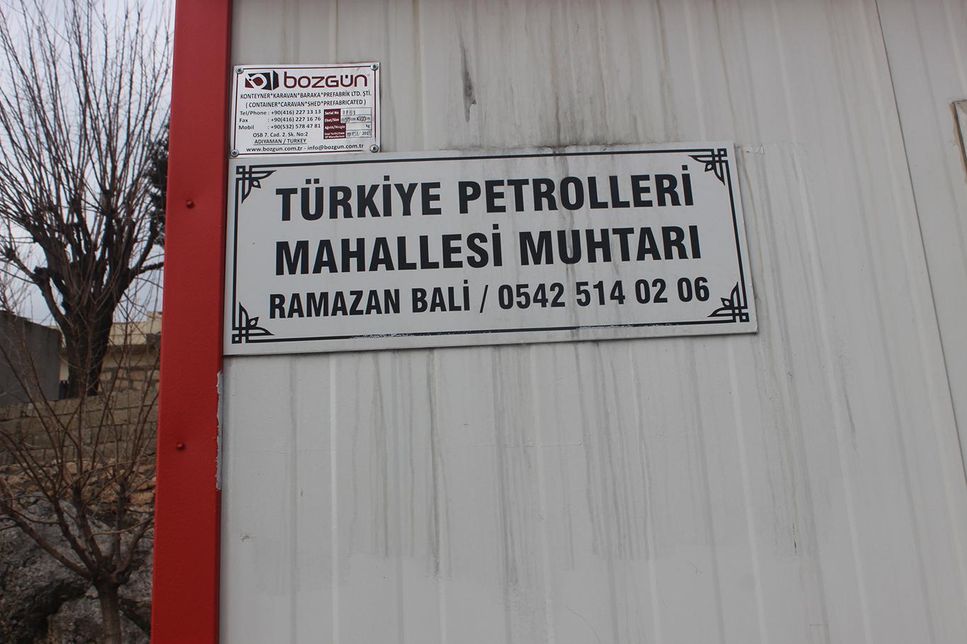 Adıyaman Türkiye Petrolleri Mahalle sakinleri hizmet alamamaktan şikayetçi